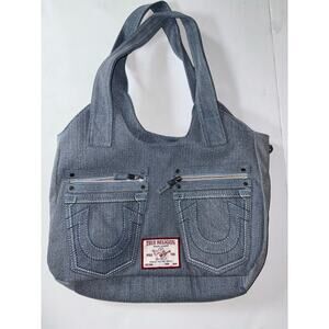 True Religion women’s denim bag purse blue